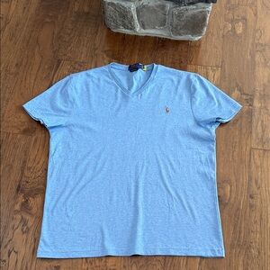 Polo Ralph Lauren Sky Blue V-Neck Tee